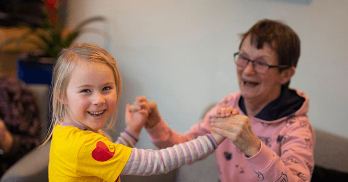 Gledelig generasjonsmøte
